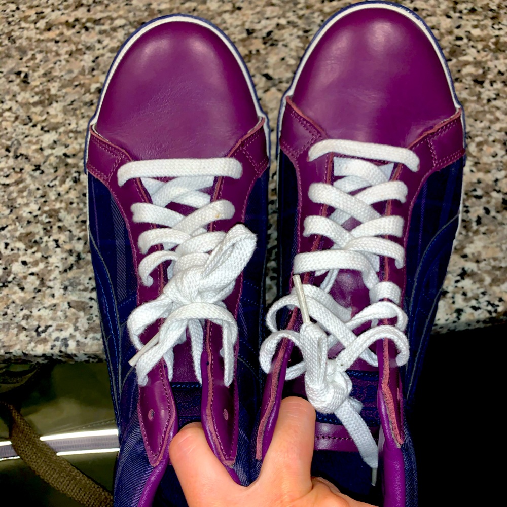 TRETORN  Purple & Blue High Top Sneakers